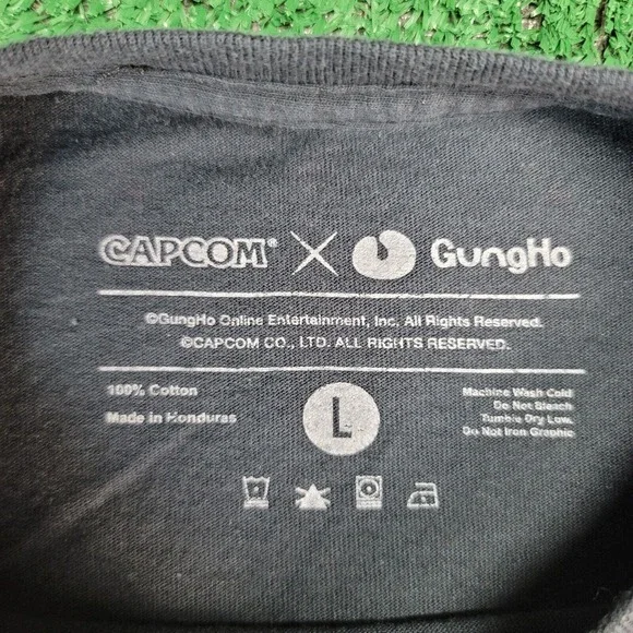 Capcom Pax Exclusive Sz Large T Shirt Gung Ho Teppen Ryu Mega Man Video Game - Picture 4 of 7